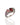 Multi gemstone statement ring in rhodium plated 925 sterling silver featuring garnet, pink tourmaline, green amethyst and amethyst. Tarnish-resistant artisan ring for everyday wear. Available in US size 7.5 (UK P) with resizing options.