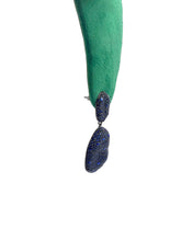 Sapphire Blue Pavé Drop Earrings