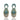 Natural Baroque Pearl Turquoise Pavé Wild Cat Earrings