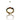 A gold-colored eternity ring with multiple colored gemstones set in black enamel, displayed on a reflective surface.