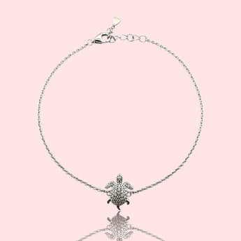 18K Gold Vermeil Turtle Bracelet | 925 Sterling Silver Adjustable Bracelet 20.5cm