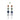 Hessonite Green Tourmaline Kyanite Drop Earrings
