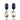 Pair of earrings with deep blue lapis lazuli pavé tops, multicolour gemstone accents and baroque pearl drops