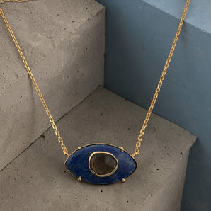 lapis lazuli necklace
smoky quartz necklace
lapis smoky quartz necklace
eye necklace
statement necklace
summer jewelry
beach jewelry
layering necklace
gold plated necklace
gemstone necklace
boho necklace
vacation jewelry
resort jewelry