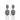 Mathew Diamond CZ Dangle Earrings