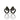 Pave Black Onyx Statement Geometric Earrings