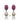 Ruby Pink Pavé Baroque Pearl Drop Earrings