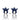 Sapphire Blue Starfish Earrings