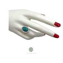 Sreya Black Opal Zirconia Ring