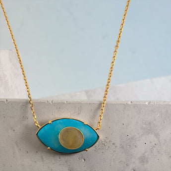 turquoise necklace
rutile quartz necklace
turquoise quartz necklace
eye necklace
statement necklace
summer jewelry
beach jewelry
layering necklace
gold plated necklace
gemstone necklace
boho necklace
vacation jewelry
resort jewelry