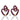 Twisted Ruby Pink Pavé Earrings