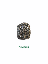 Square White Zircon Pavel Statement Rings