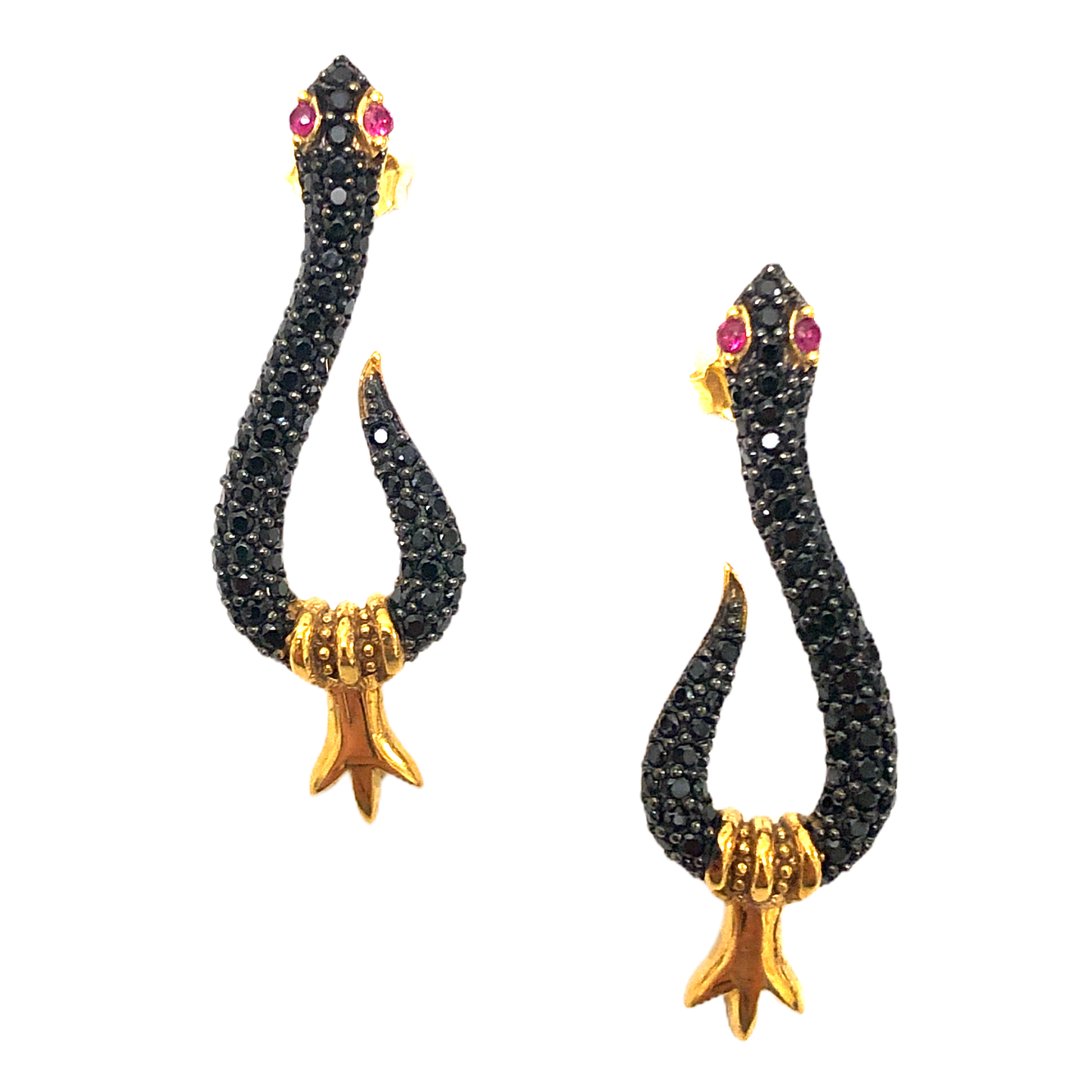 Mini deals snake earring