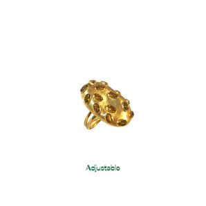 Mathew Champagne Diamond Cut Pavel Statement Ring