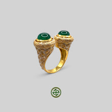 Green Agate Nada Ring