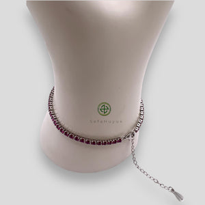 Ruby Pink Tennis Bracelet