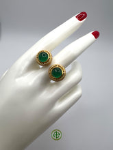 Green Agate Nada Ring