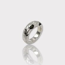 Raw Black Tourmaline Borz Ring