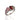 Multi gemstone statement ring in rhodium plated 925 sterling silver featuring garnet, pink tourmaline, green amethyst and amethyst. Tarnish-resistant artisan ring for everyday wear. Available in US size 7.5 (UK P) with resizing options.