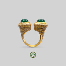 Green Agate Nada Ring