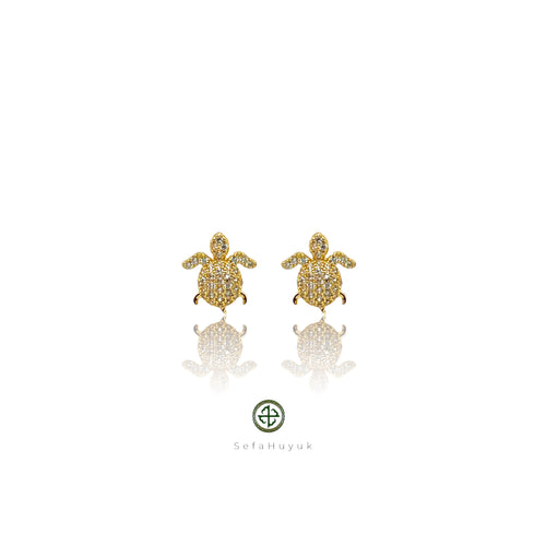 Stud Turtle Earrings