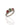 Trio tourmaline ring in rhodium plated 925 sterling silver featuring red and green tourmaline gemstones. Elegant and colourful ring for everyday wear. Available in US size 8 (UK Q) with resizing options.