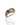 Multi gemstone statement ring in rhodium plated 925 sterling silver featuring citrine, green amethyst, tourmaline and amethyst. Tarnish-resistant artisan ring for everyday wear. Available in US size 8 (UK Q) with resizing options.