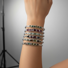 925 Silver Borz Bracelet – Raw Gemstone Cuff