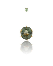 Green Amethyst Peridot Ring