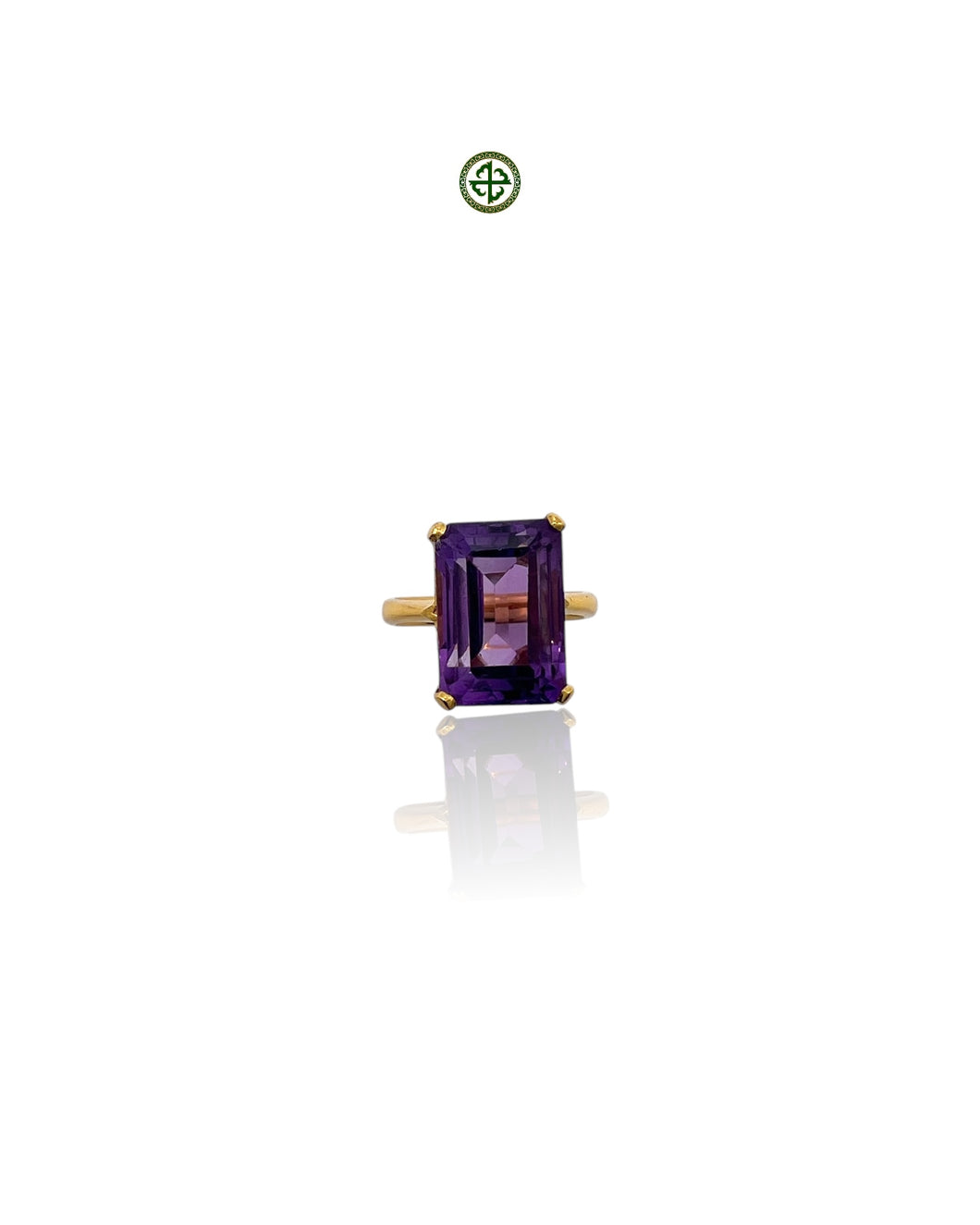 Emerald Cut Amethyst Ring