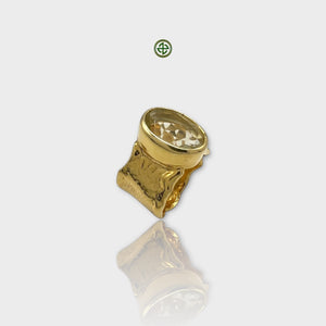 Natural Lemon Quartz Ring