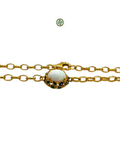 Opal Charm Bracelet – Hand-Enamelled Gold Vermeil