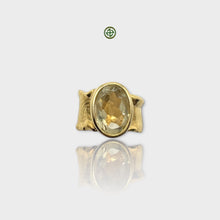 Natural Lemon Quartz Ring