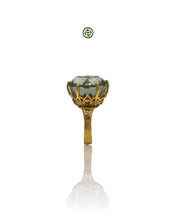 Green Amethyst Peridot Ring