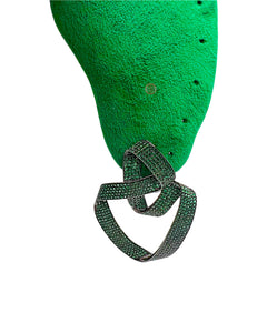 Twisted Green Pavé Earrings