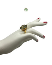 Green Amethyst Peridot Ring