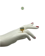 Emerald Cut Blue Topaz Ring