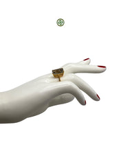 Emerald Cut Green Amethyst Ring
