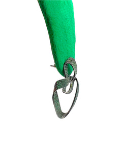 Twisted Green Pavé Earrings
