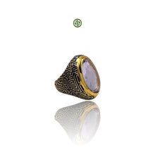 Genuine Amethyst Oval Ring in Gold Vermeil