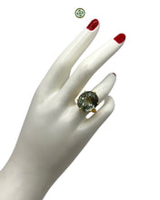 Green Amethyst Peridot Ring