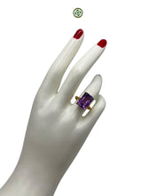 Emerald Cut Amethyst Ring