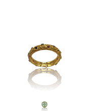 Stucky Eternity Ring with Ruby, Emerald & Sapphire