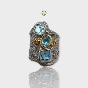 Aqua Marine Stone Ring