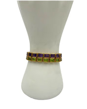 Emerald Cut Amethyst Bracelet – Gold Vermeil on Sterling Silver