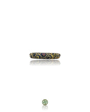 Stucky Eternity Ring – Navy Blue Enamel with Ruby, Emerald & Sapphire