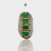 Green Onyx Four Stones Ring