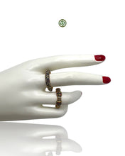 Stucky Eternity Ring – Navy Blue Enamel with Ruby, Emerald & Sapphire