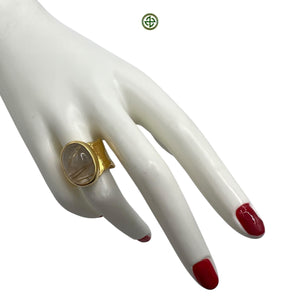Rutilated Gold Quartz Ring