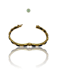 Deep Blue Sapphire Gold Vermeil Bracelet